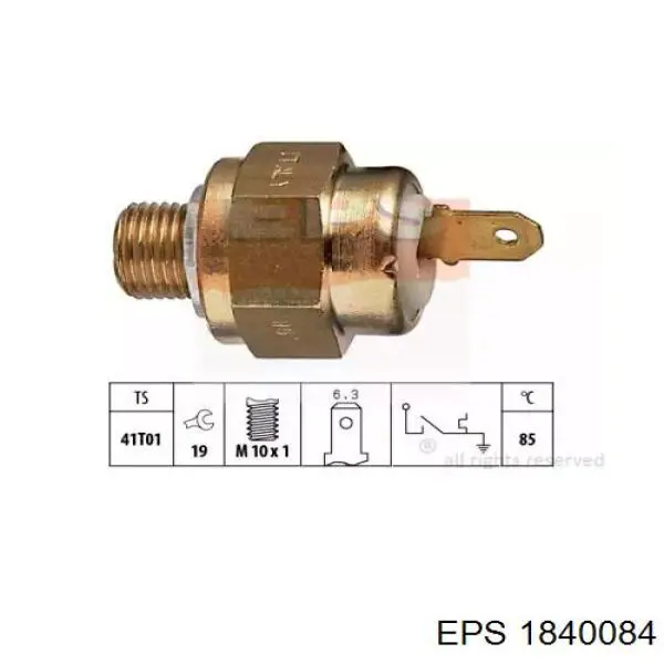 Датчик температуры охлаждающей жидкости 1840084 EPS