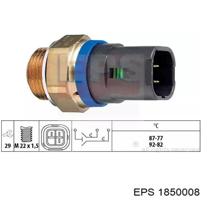 Датчик температуры радиатора EPS 1850008 цена, от 6.58 USD