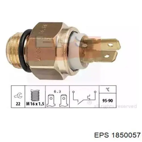 Датчик температуры радиатора EPS 1850057 цена, от 11.08 USD