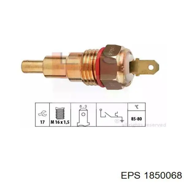 Датчик температуры радиатора EPS 1850068 цена, от 12.16 USD