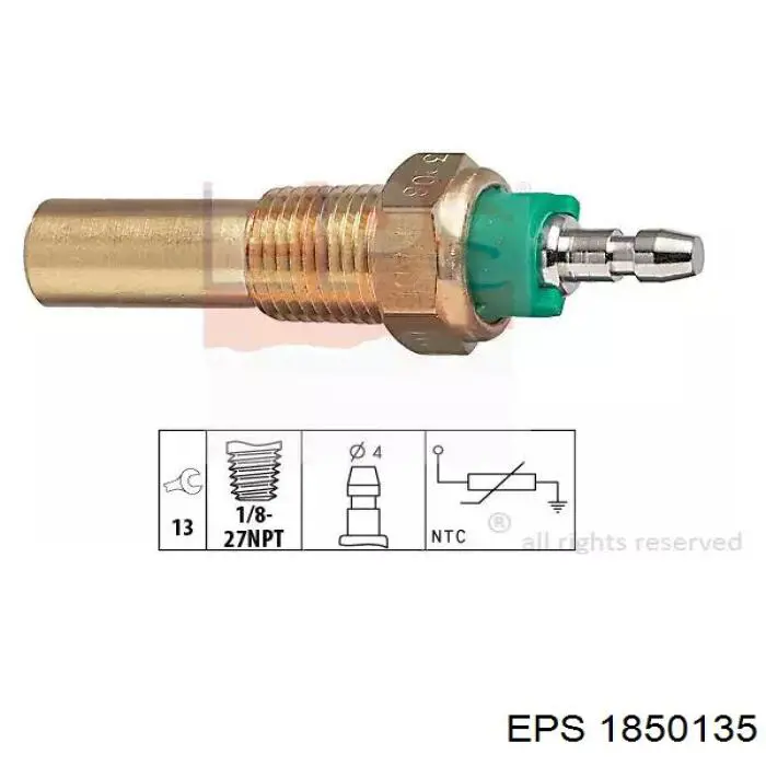 Датчик температуры радиатора EPS 1850135 цена, от 7.17 USD