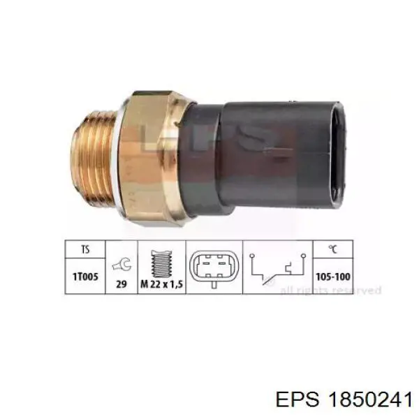 Датчик температуры радиатора EPS 1850241 цена, от 6.67 USD