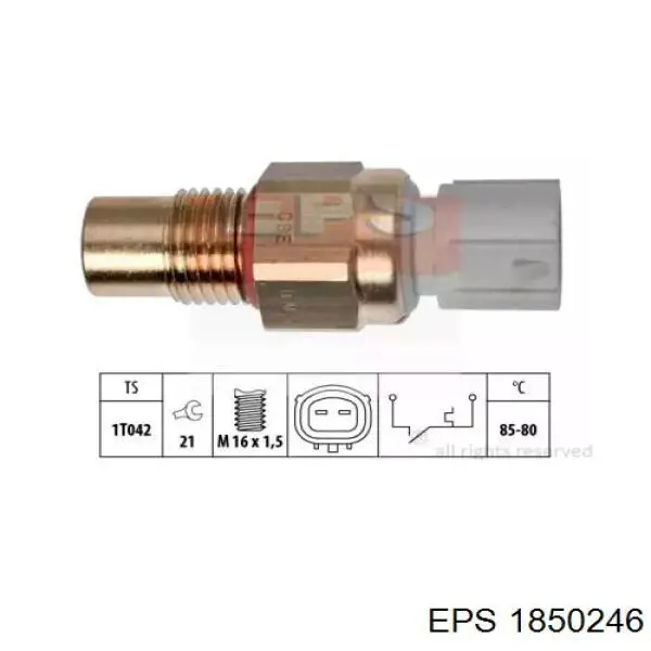 Датчик температуры радиатора EPS 1850246 цена, от 9.85 USD