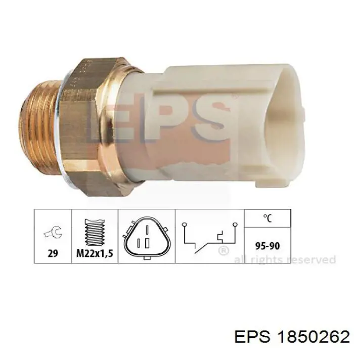 1850262 EPS sensor de temperatura do fluido de esfriamento