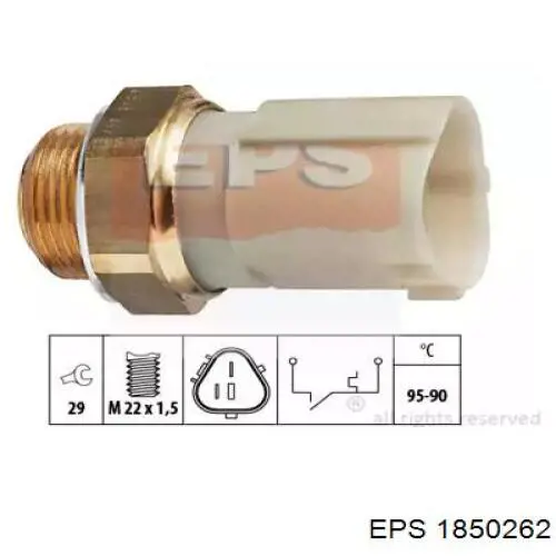 Датчик температуры радиатора EPS 1850262 цена, от 8.39 USD