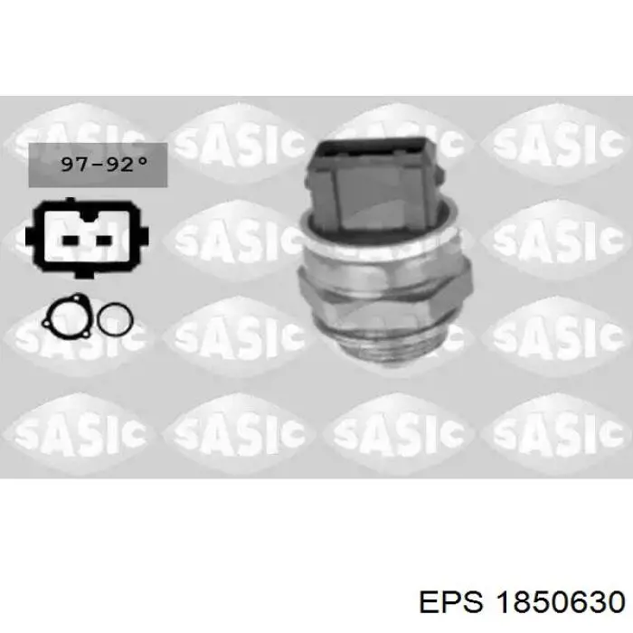 Sensor, temperatura del refrigerante (encendido el ventilador del radiador) 1850630 EPS