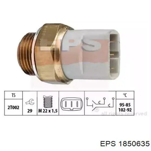 Датчик температуры радиатора EPS 1850635 цена, от 9.93 USD
