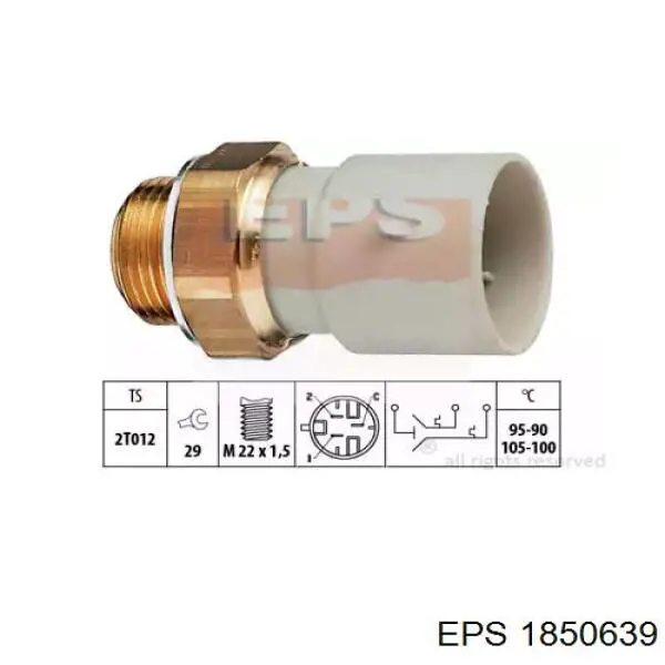 Датчик включения вентилятора радиатора 1850639 EPS