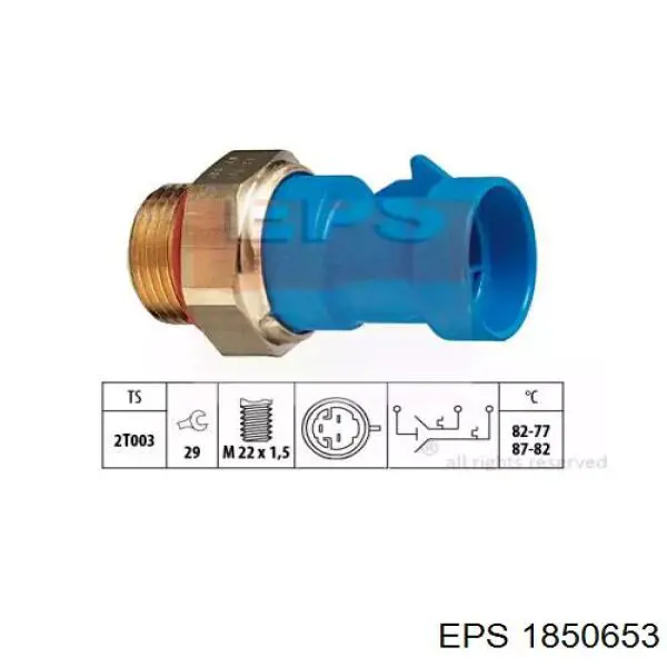 Датчик включения вентилятора радиатора 1850653 EPS