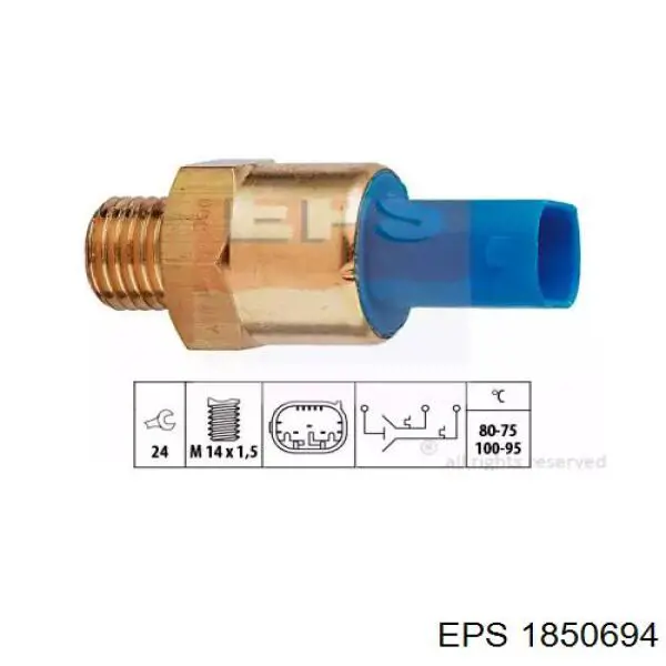 Датчик температуры радиатора EPS 1850694 цена, от 27.11 USD