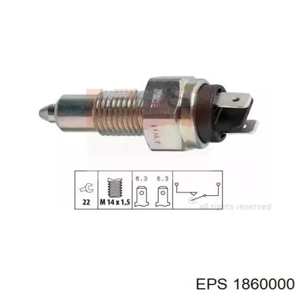 Датчик включения фонарей заднего хода 1860000 EPS