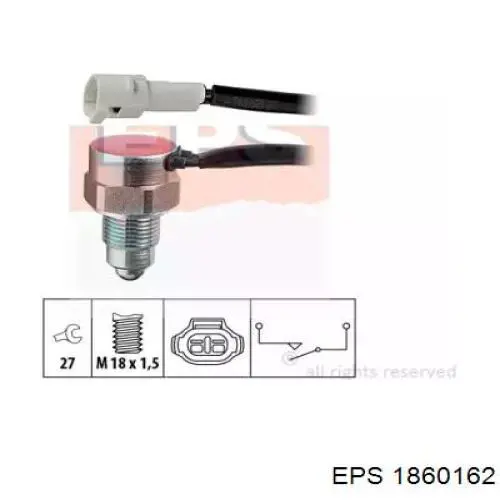 Датчик включения фонарей заднего хода 1860162 EPS