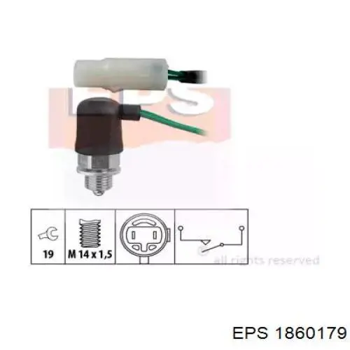 Датчик включения фонарей заднего хода 1860179 EPS
