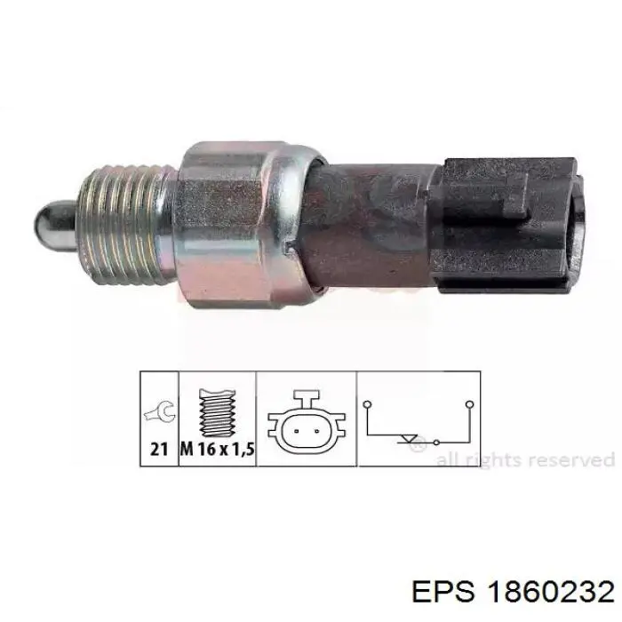 Датчик включения фонарей заднего хода 1860232 EPS