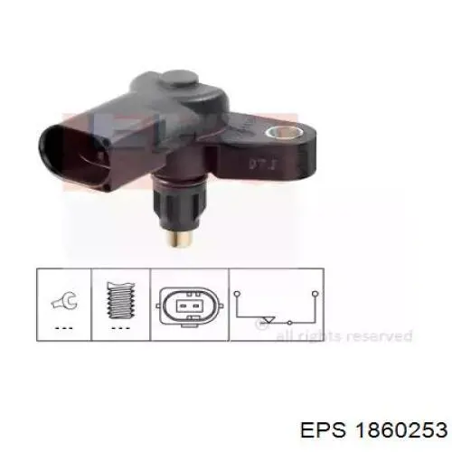 1860253 EPS sensor de ativação das luzes de marcha à ré
