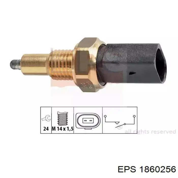 1860256 EPS sensor de ativação das luzes de marcha à ré