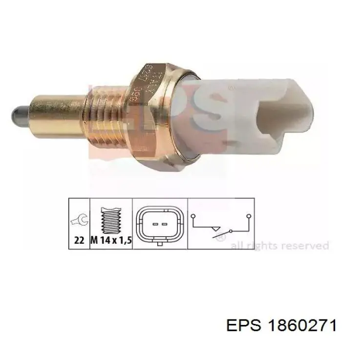 Включатель фонарей заднего хода EPS 1860271 цена, от 7.08 USD
