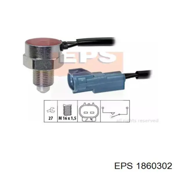 1.860.302 EPS sensor de ativação das luzes de marcha à ré