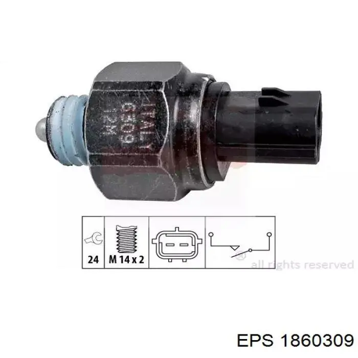 1860309 EPS sensor de ativação das luzes de marcha à ré