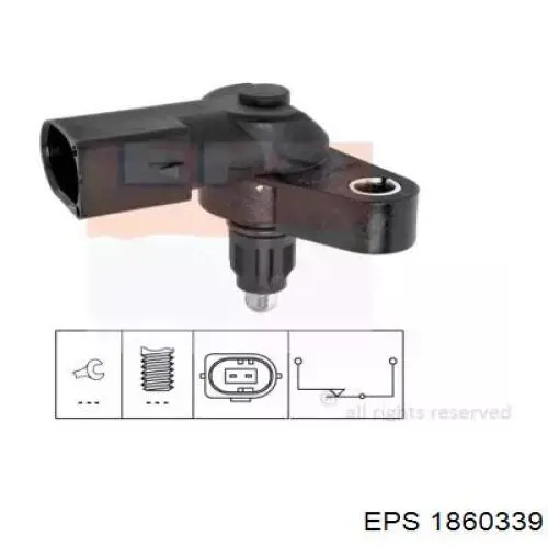1860339 EPS sensor de ativação das luzes de marcha à ré