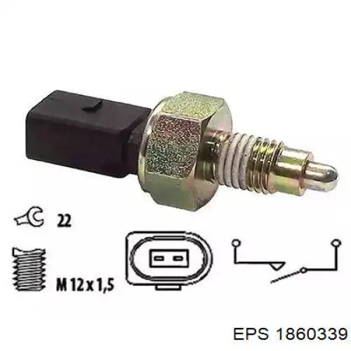 Compre 1005481 Autotechteile Sensor de ativação das luzes de marcha à ré