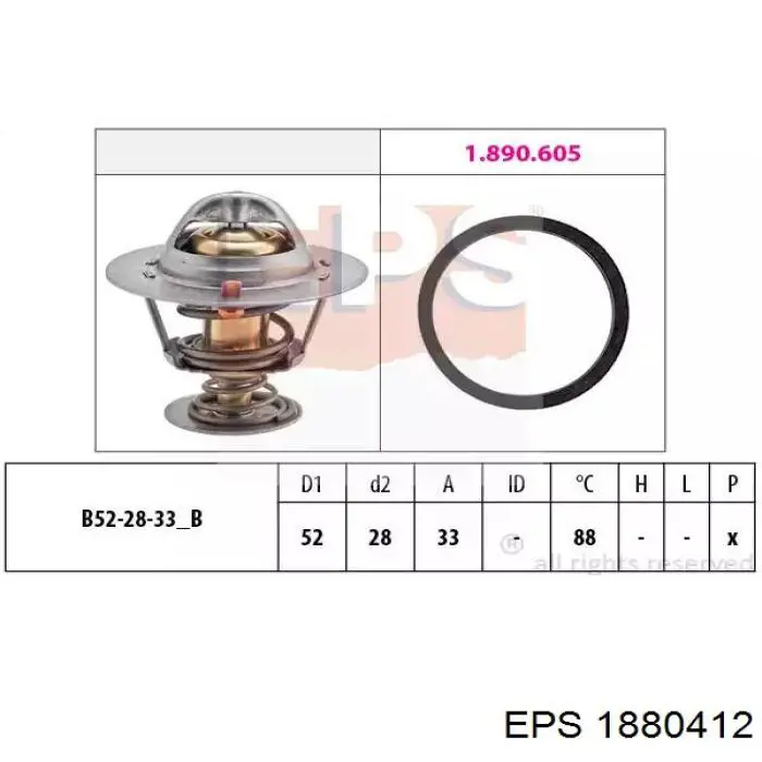 1880412 EPS термостат