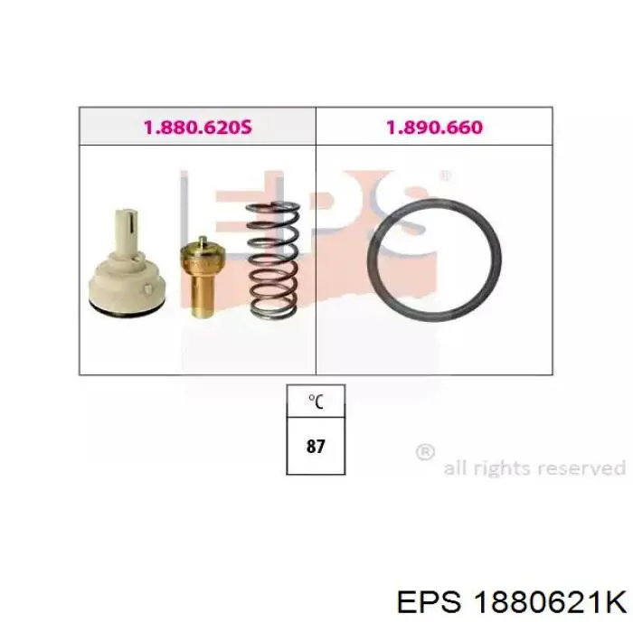 Термостат в корпусе EPS 1880621K цена, от 19.18 USD