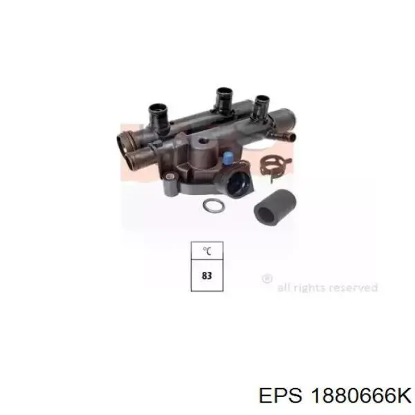Корпус термостата 4404721 Renault (RVI)