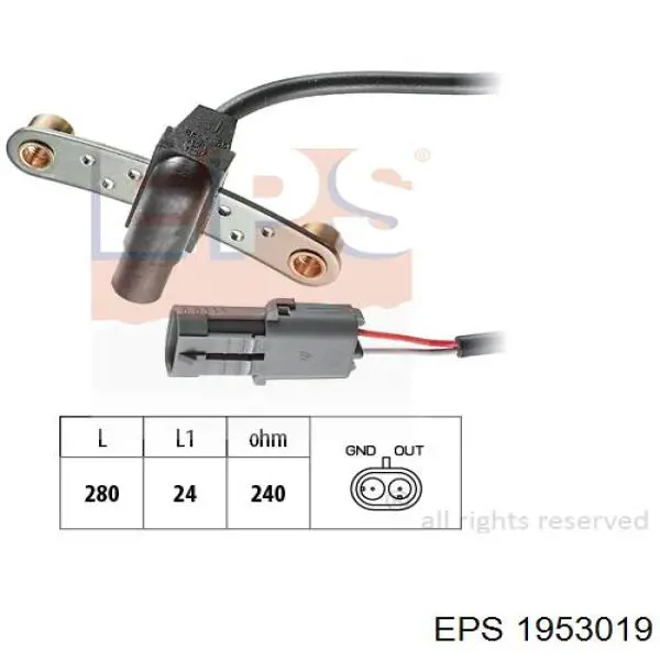 Датчик коленвала 1953019 EPS