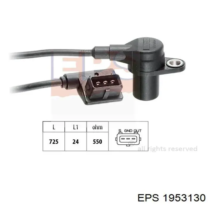 Sensor de posición del cigüeñal 1953130 EPS