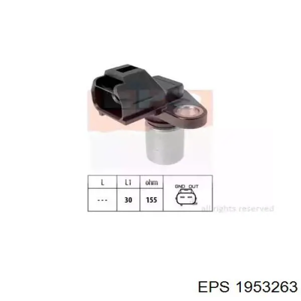 Датчик положения коленчатого вала EPS 1953263 цена, от 17.11 USD