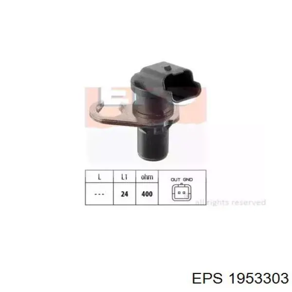 Sensor de posición del cigüeñal 1953303 EPS