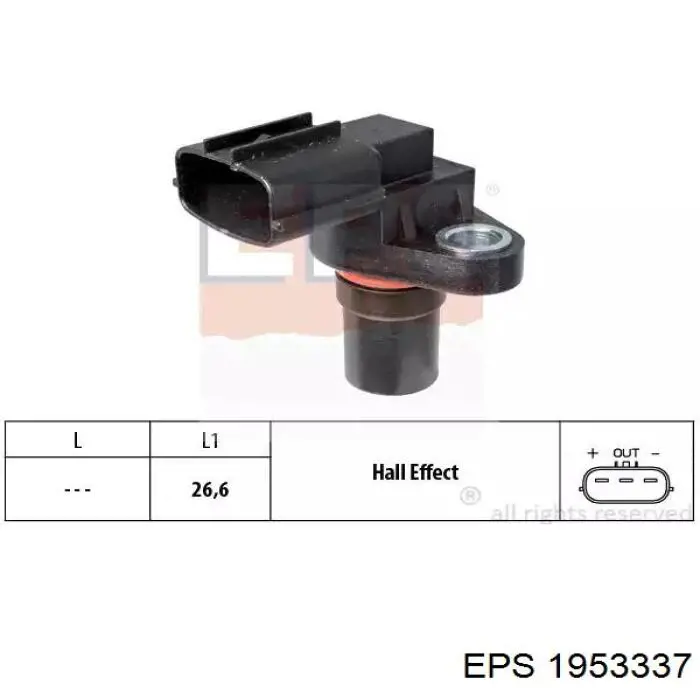 Датчик коленвала 1953337 EPS