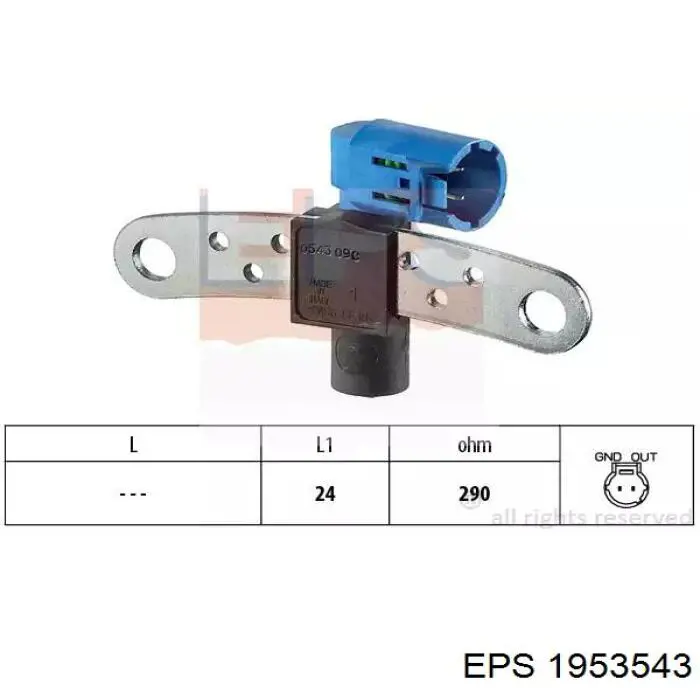 1953543 EPS sensor de posição (de revoluções de cambota)