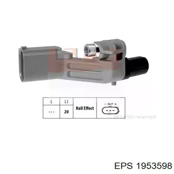 Датчик положения коленчатого вала EPS 1953598 цена, от 13.10 USD