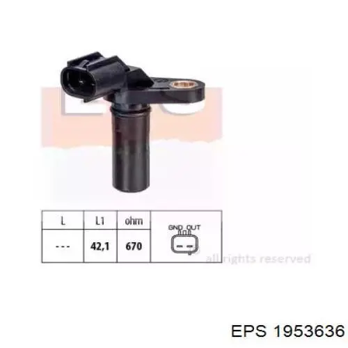 1.953.636 EPS sensor de velocidade