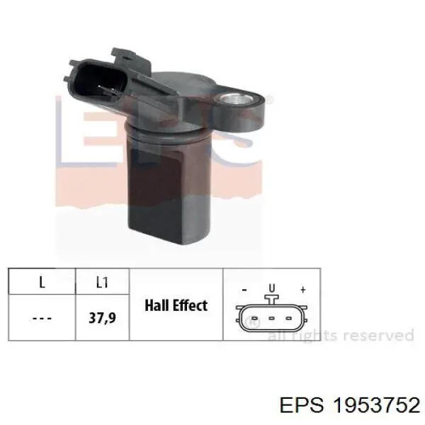 Датчик положення розподільного валу 1953752 EPS