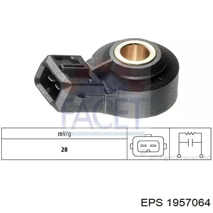 Датчик детонации Metzger 907002 цена, от 19.47 USD