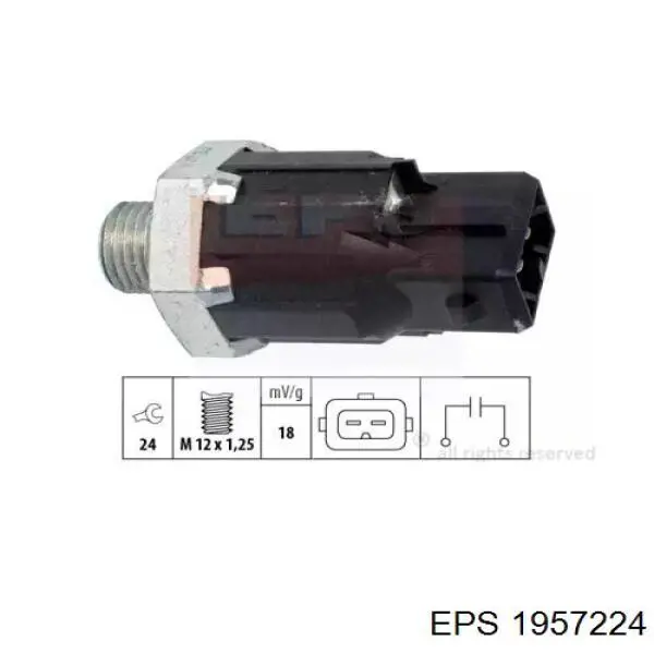 Sensor de detonaciones 1957224 EPS