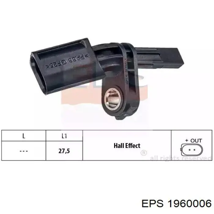 1960006 EPS sensor abs dianteiro direito