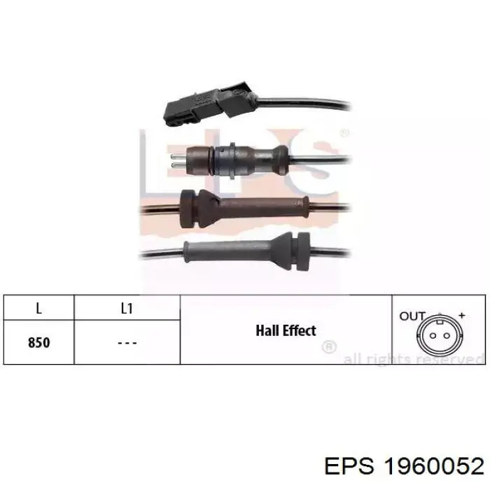 1960052 EPS sensor abs traseiro