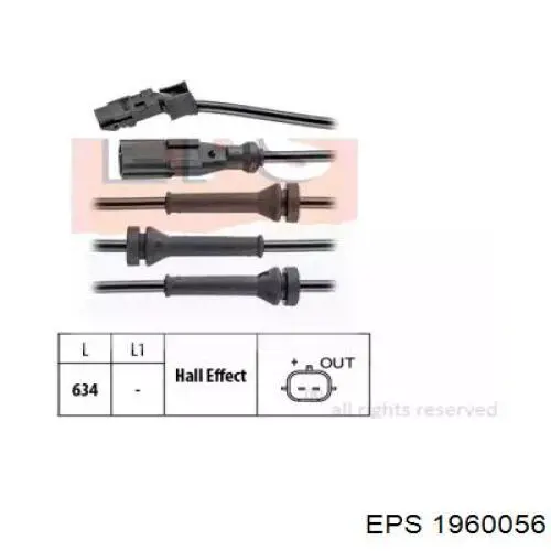 Датчик АБС (ABS) передний 1960056 EPS
