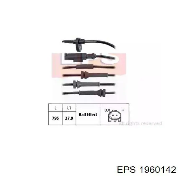 51846677 Fiat/Alfa/Lancia sensor abs traseiro