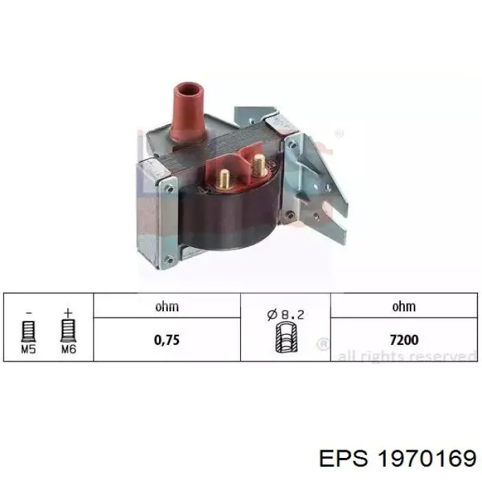 Катушка зажигания 1970169 EPS