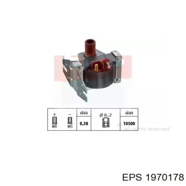 Катушка зажигания 1970178 EPS