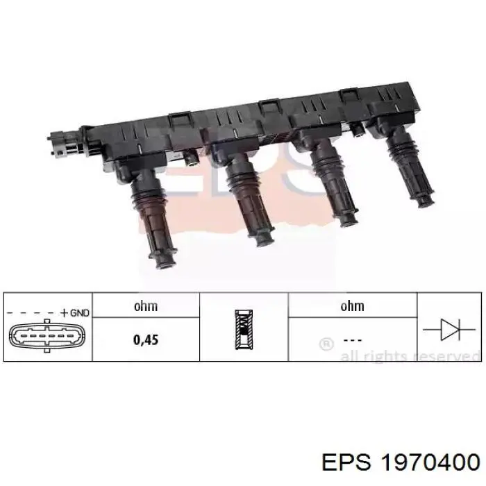 Катушка зажигания EPS 1970400