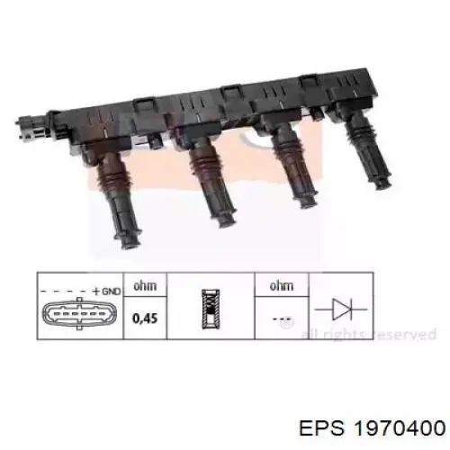 Bobina de encendido 1970400 EPS