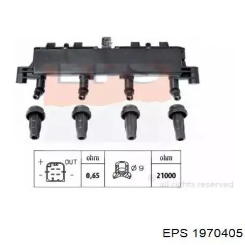 Bobina de encendido 1970405 EPS