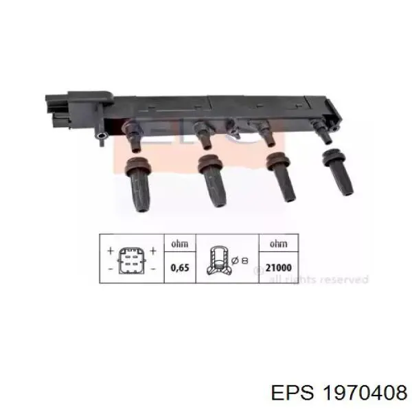 Bobina de encendido 1970408 EPS