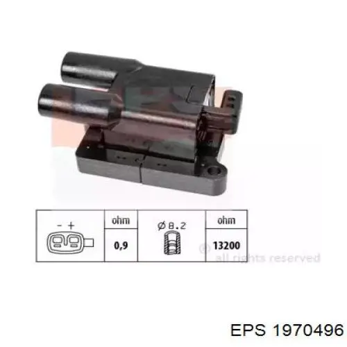 1.970.496 EPS bobina de ignição